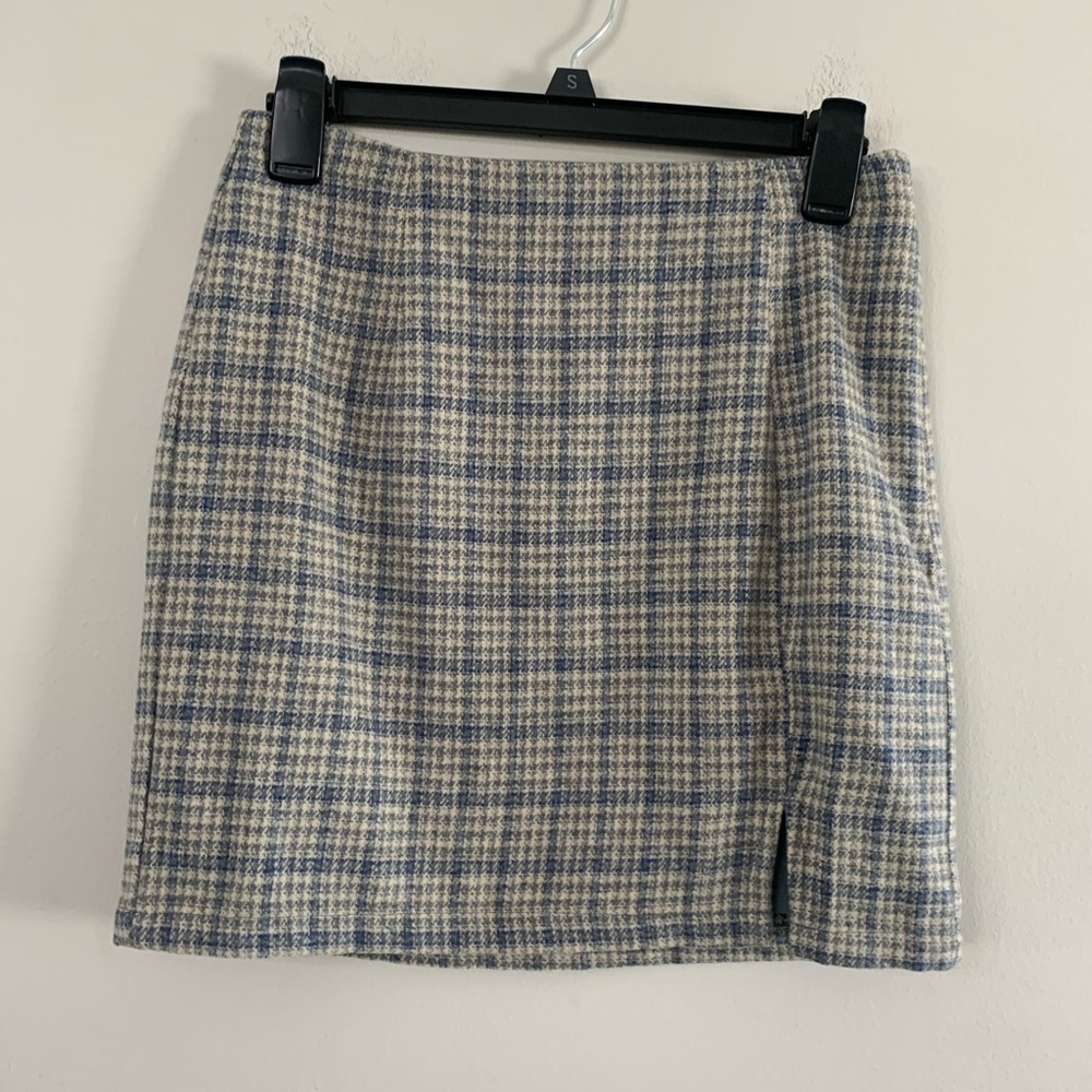 NEW PAPER CRANE PLAID SKIRT SIZE:S